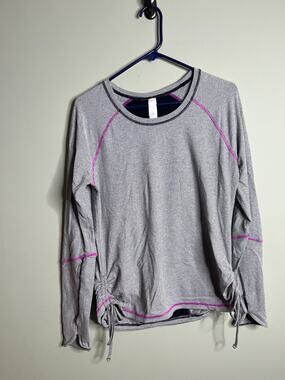 Lucy striped tech dashing run long sleeve top Large